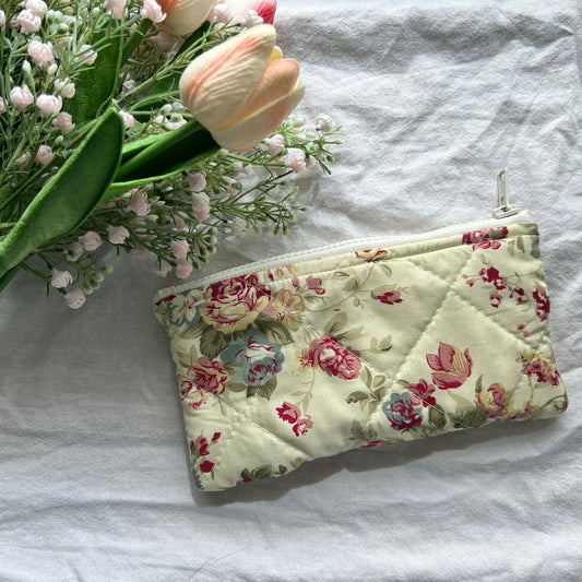 Floral Pencil & makeup pouch