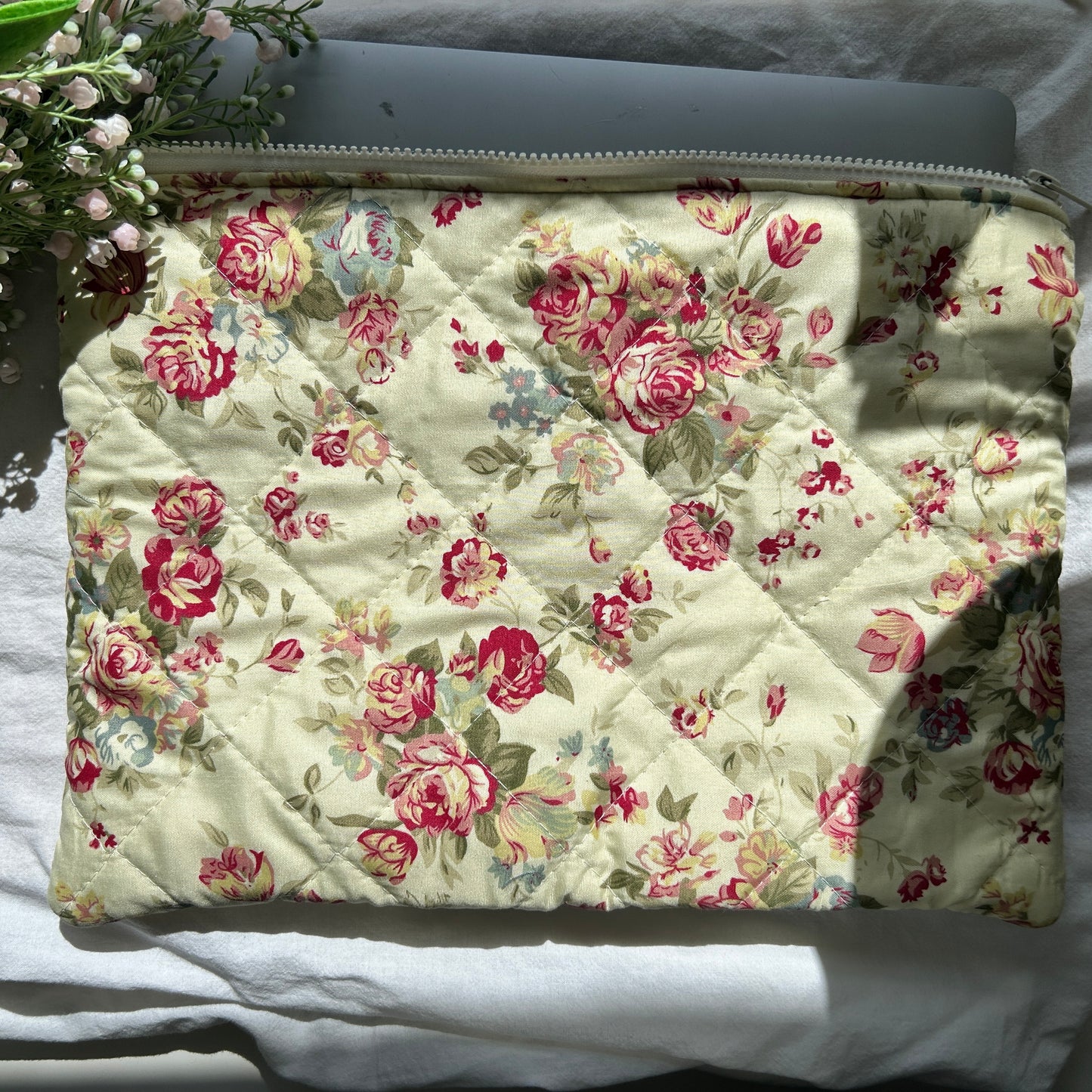 Floral laptop sleeve
